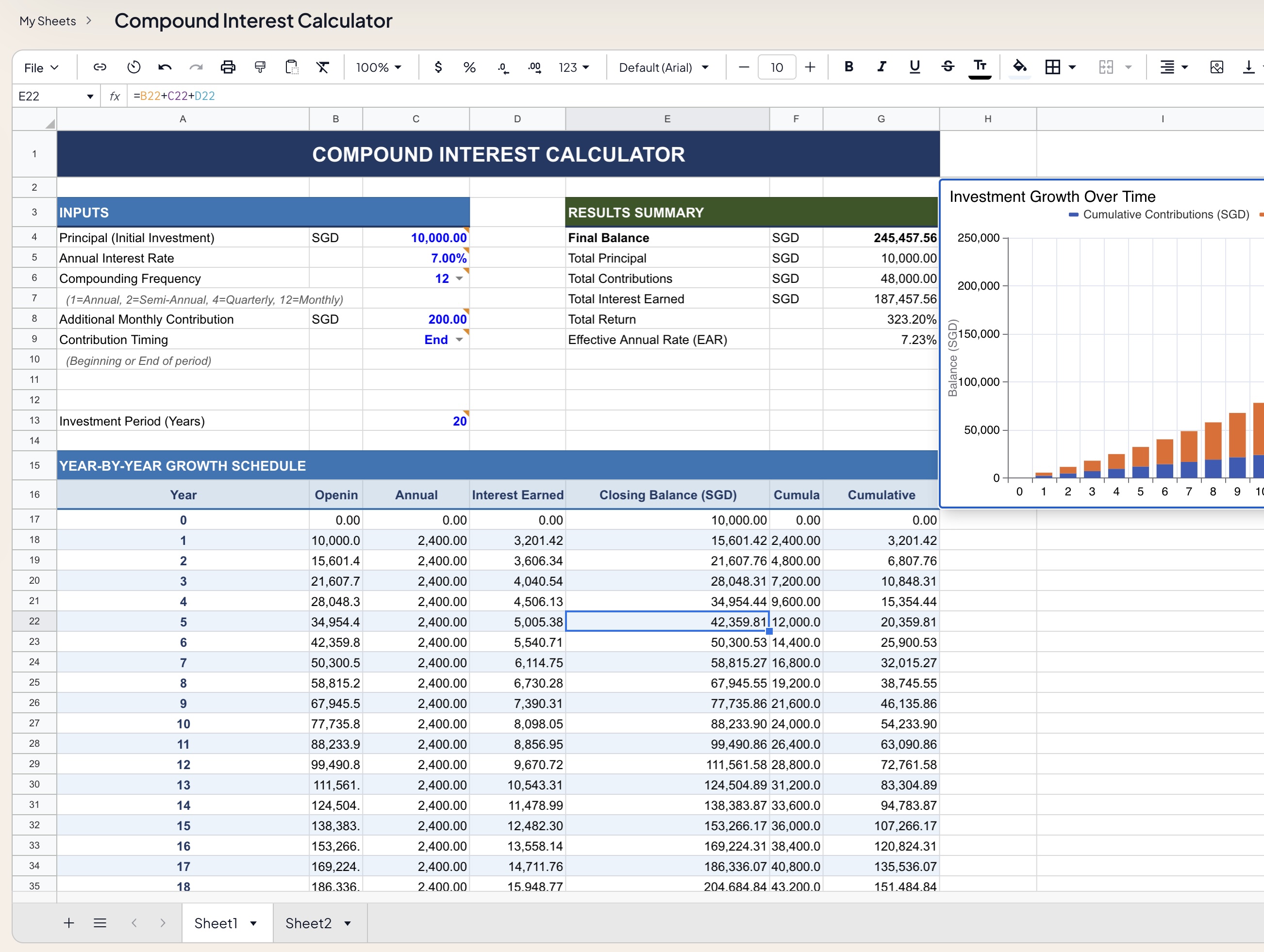 Compound Interest Calculator preview